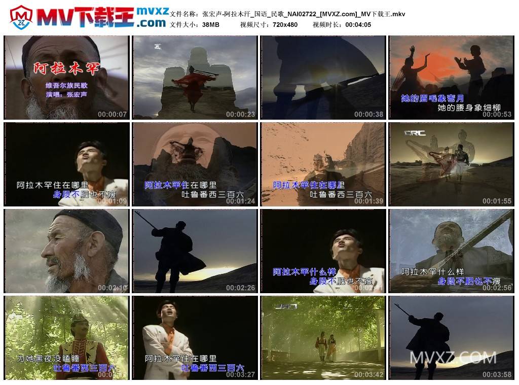 张宏声-阿拉木汗_国语_民歌_NAI02722